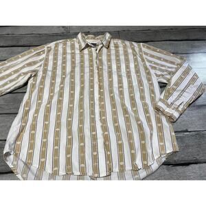 Vintage Dockers Men’s Button Up Long Sleeve Designer Shirt Size Large (L)